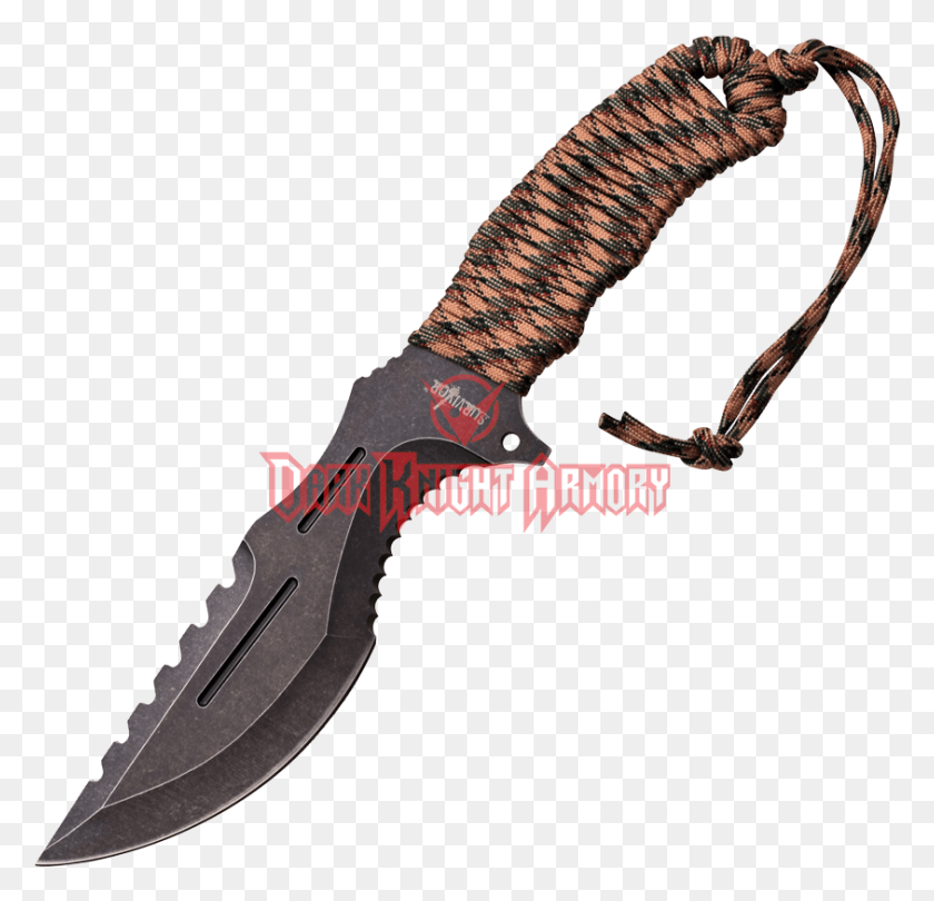 843x811 Combat Knives Survival And From Dark Knight Tactical Knife Paracord, Weapon, Weaponry, Blade HD PNG Download