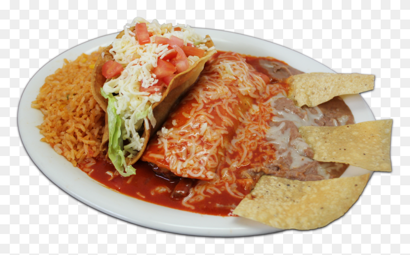 1012x602 Combination Plate Taco, Burrito, Food, Meal HD PNG Download