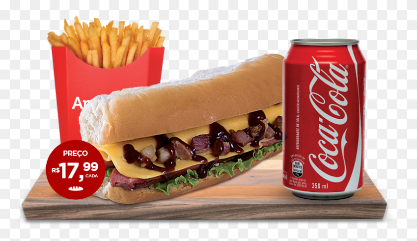 794x433 Combo Coca Cola, Food, Tin, Sandwich HD PNG Download