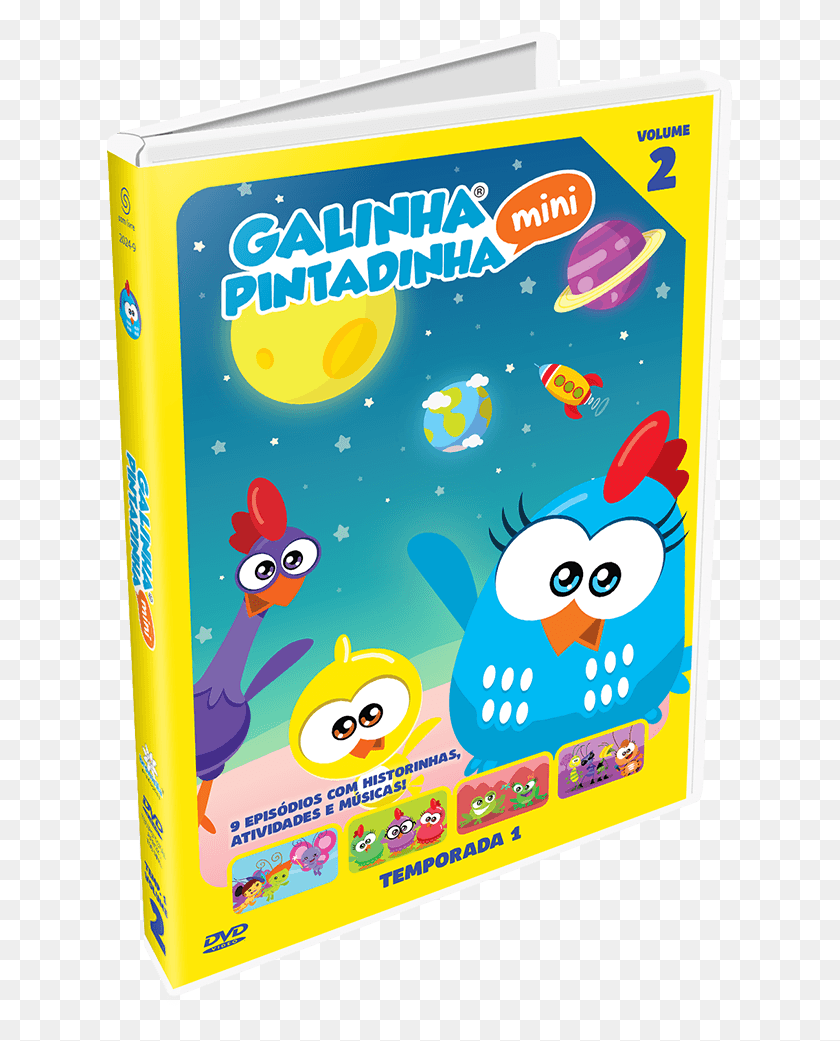 627x981 Combo Dvds Galinha Pintadinha Mini Vol Cartoon, Кошка, Домашнее Животное, Млекопитающее Hd Png Скачать