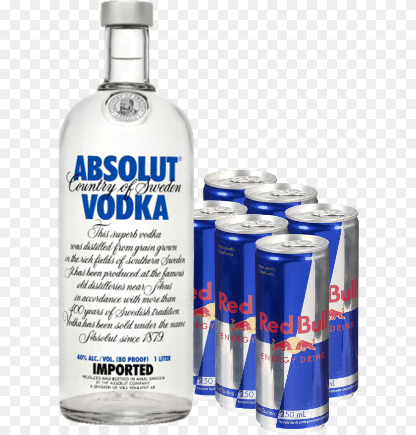 Combo Vodka Absolut Vodka, Can, Tin, Alcohol, Beverage PNG