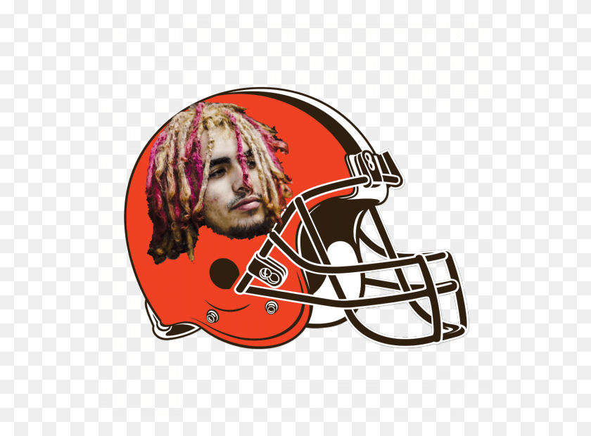560x560 Come And Kick It With A Nigga On His Way To The Top Small Cleveland Browns Logo, Clothing, Apparel, Helmet HD PNG Download