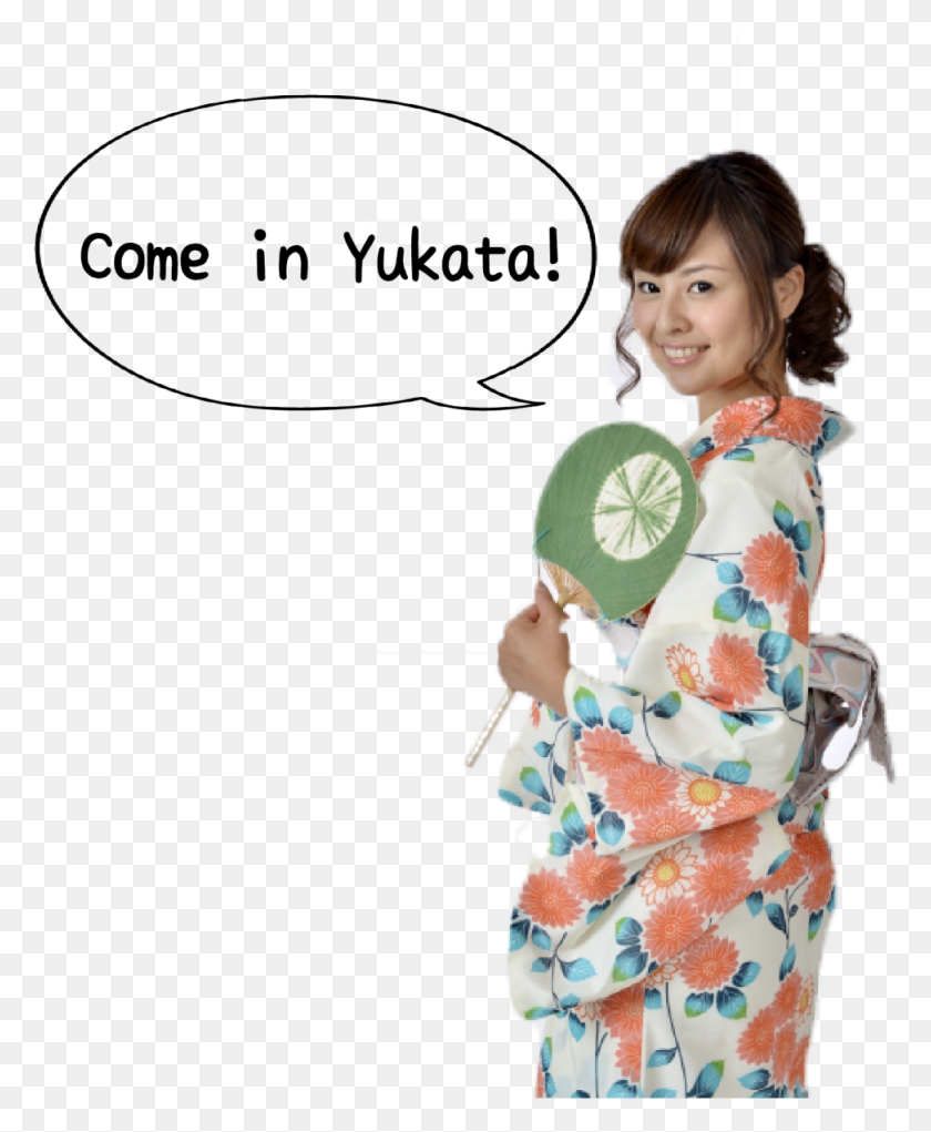974x1201 Come Join Us In Your Japanese Summer Attire Yukata, Clothing, Apparel, Person HD PNG Download