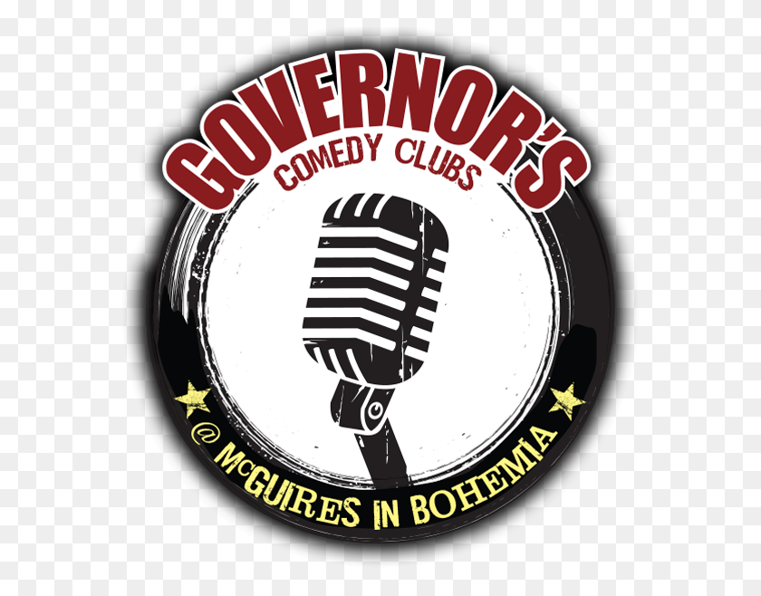 572x598 Comedy Mcguires In Bohemia Governors Comedy Club Logo, Label, Text, Hand HD PNG Download