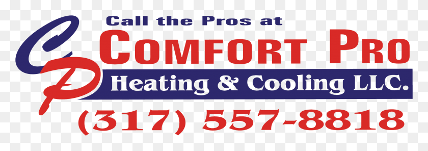 2650x804 Плакат С Логотипом Comfort Pro Heating Amp Cooling, Текст, Алфавит, Слово Hd Png Скачать