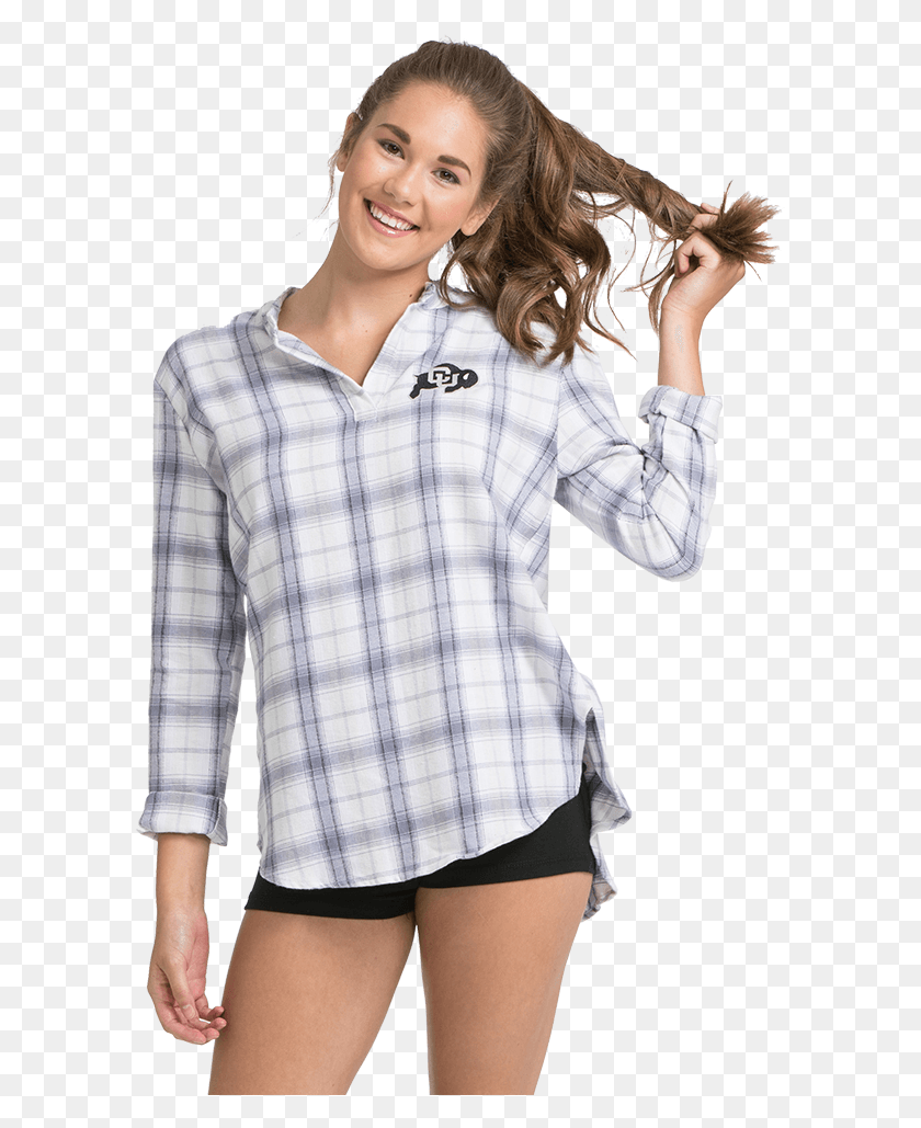 593x969 Comfy Flannel Shirt Plaid, Clothing, Apparel, Person HD PNG Download