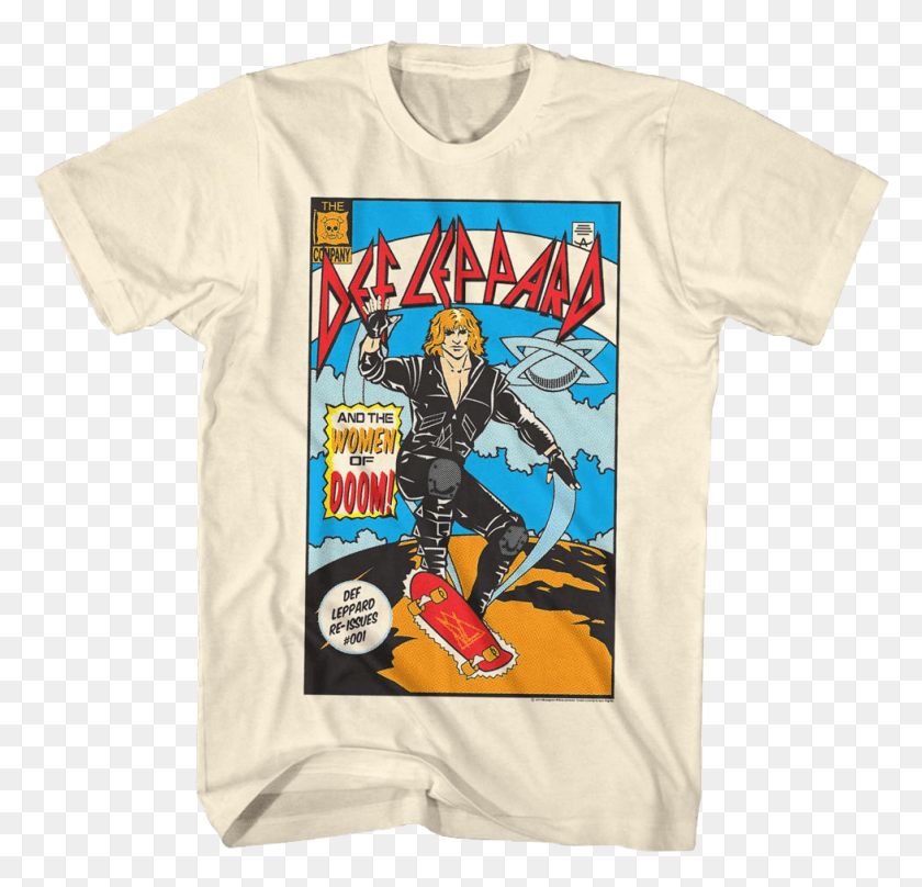 978x938 Comic Book Cover Def Leppard T Shirt Def Leppard T Shirt, Clothing, Apparel, Person HD PNG Download