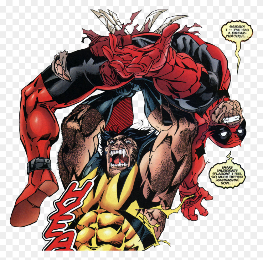 1789x1762 Comic Book Deadpool Wolverine HD PNG Download