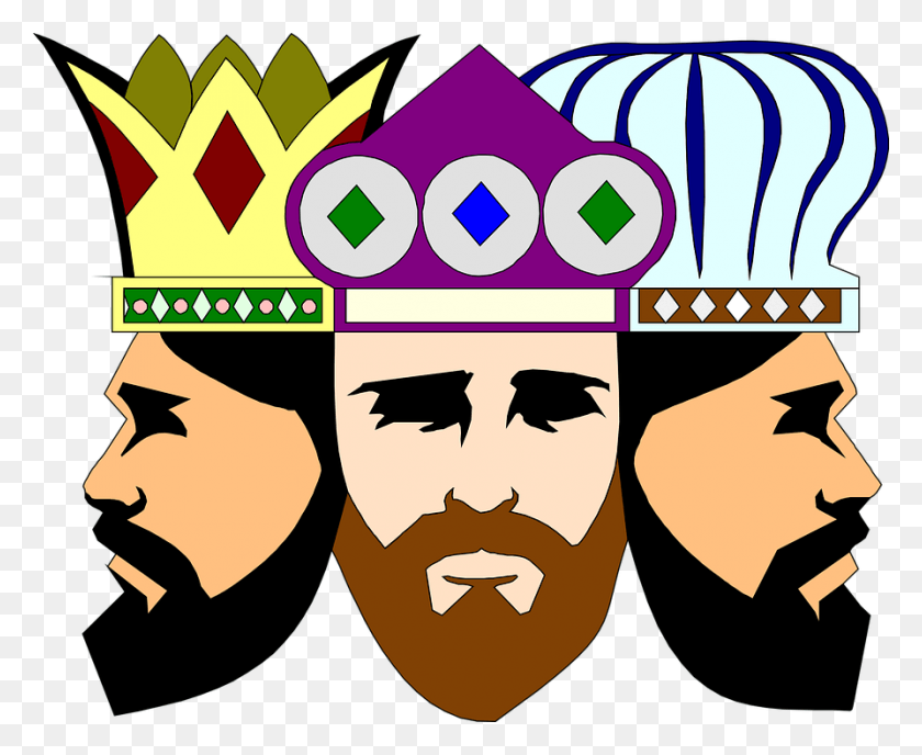 894x720 Comic Characters Eastern Magi Sages Wise Men 3 Kings, Label, Text, Face Descargar Hd Png
