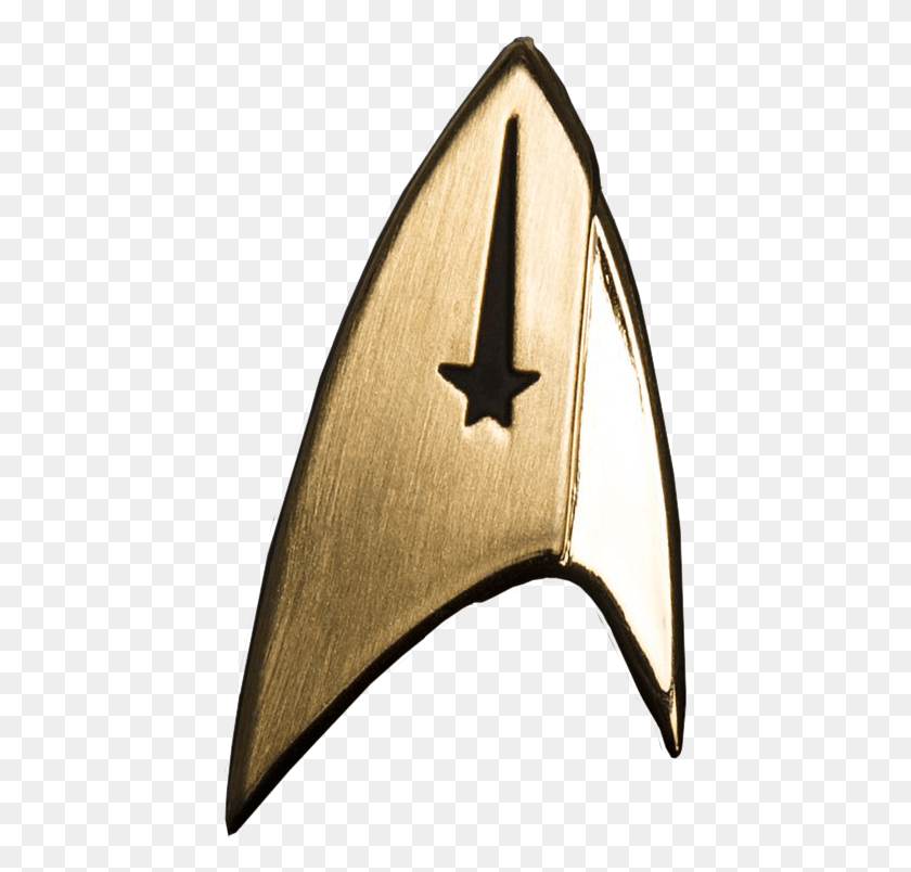 428x744 Descargar Png Comando Insignia Pin De Solapa Star Trek Discovery Logo, Símbolo, Arma, Armamento Hd Png
