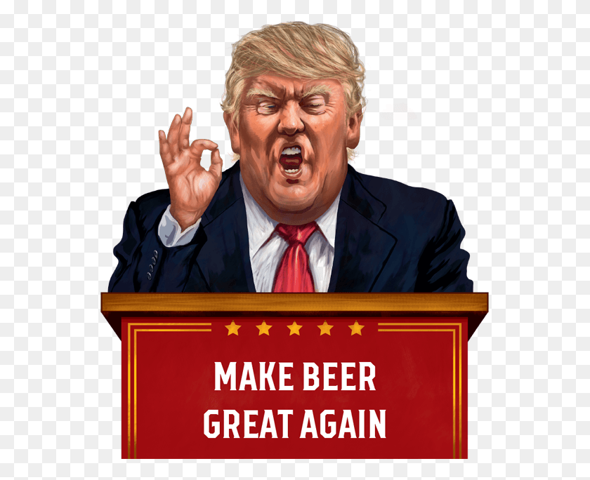 553x624 Commander In Craft How Trump Has Left A Mark On Craft Trump Beer, Tie, Accessories, Accessory HD PNG Download