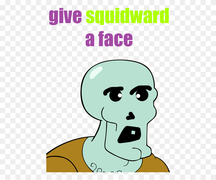 482x641 Comment Picture Handsome Squidward, Poster, Advertisement, Label HD PNG Download