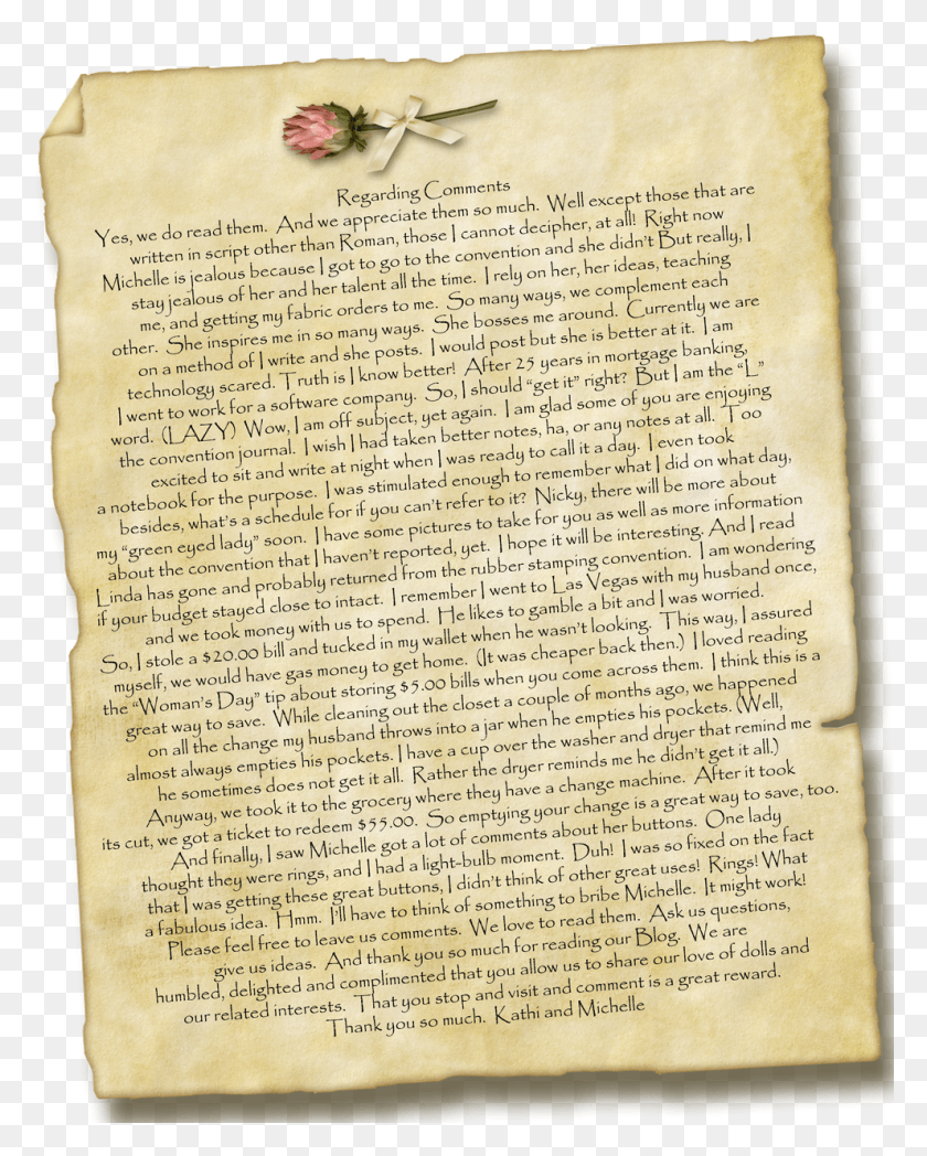 990x1255 Commentletter Pluspng Vellum, Book, Text HD PNG Download