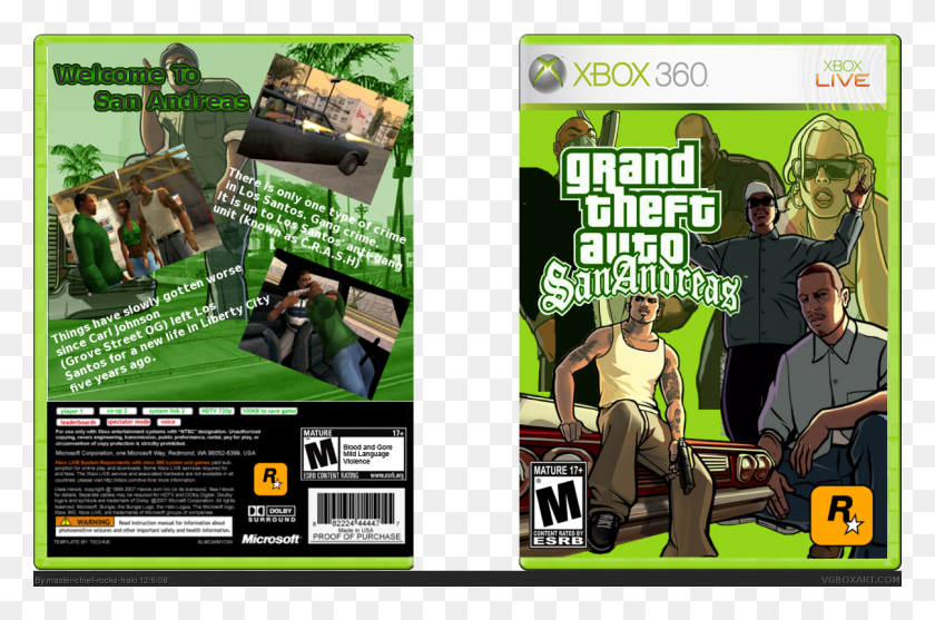 1206x769 Descargar Png Comentarios Grand Theft Auto Xbox Original Gta San Andreas, Persona, Humano, Cartel Hd Png