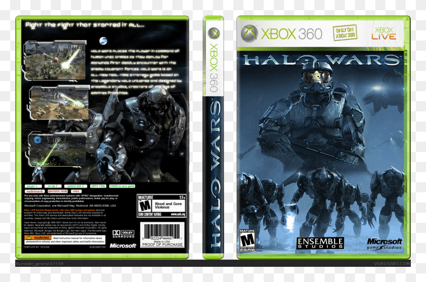 1206x769 Comments Halo Wars Halo Wars Xbox 360 Cover, Person, Human, Poster HD PNG Download