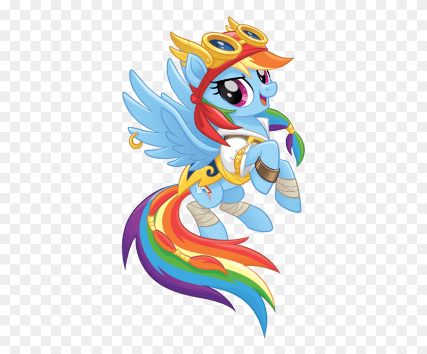 363x636 Descargar Png My Little Pony Pirate Rainbow Dash, Juguete, Gráficos Hd Png