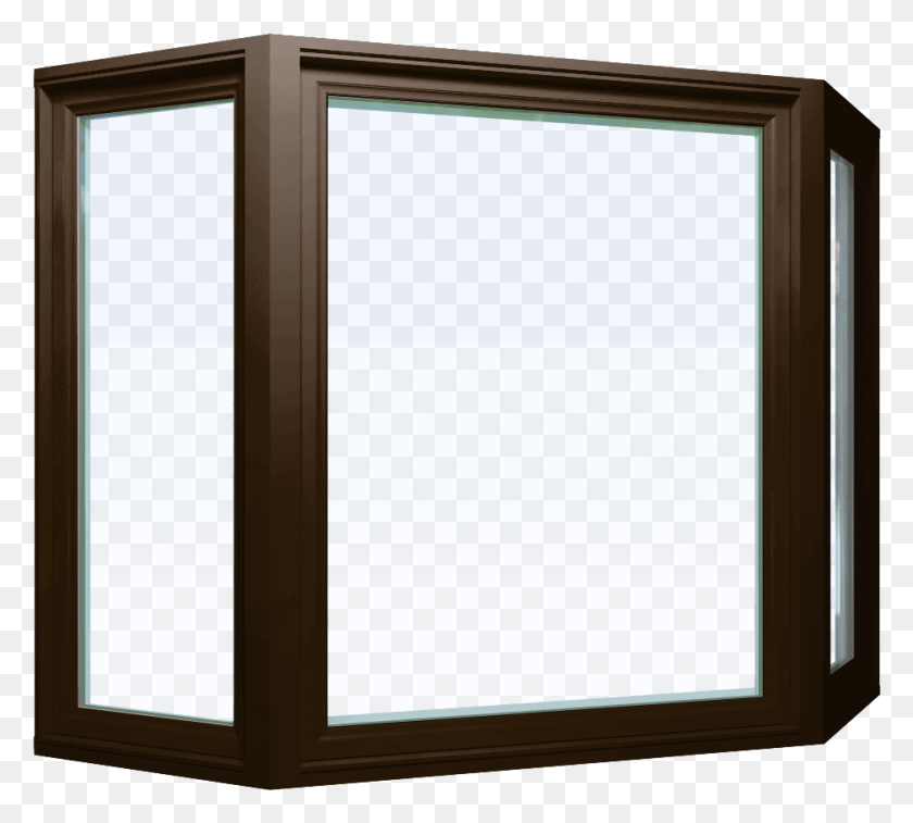 938x839 Commercial Brown Custom Commercial Brown Color Vinyl Black Bay Window Frames, Picture Window, Monitor, Screen HD PNG Download