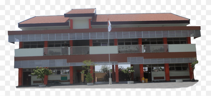 1964x809 Descargar Png / Edificio Comercial Sdn Balas Klumprik 1 Surabaya, Techo, Decoración Del Hogar, Patio Hd Png
