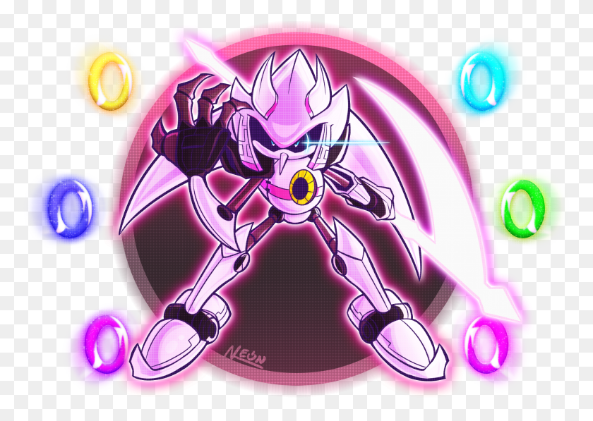 1920x1323 Commission Metal Sonic Ros Metal Sonic Rose, Graphics, Purple HD PNG Download