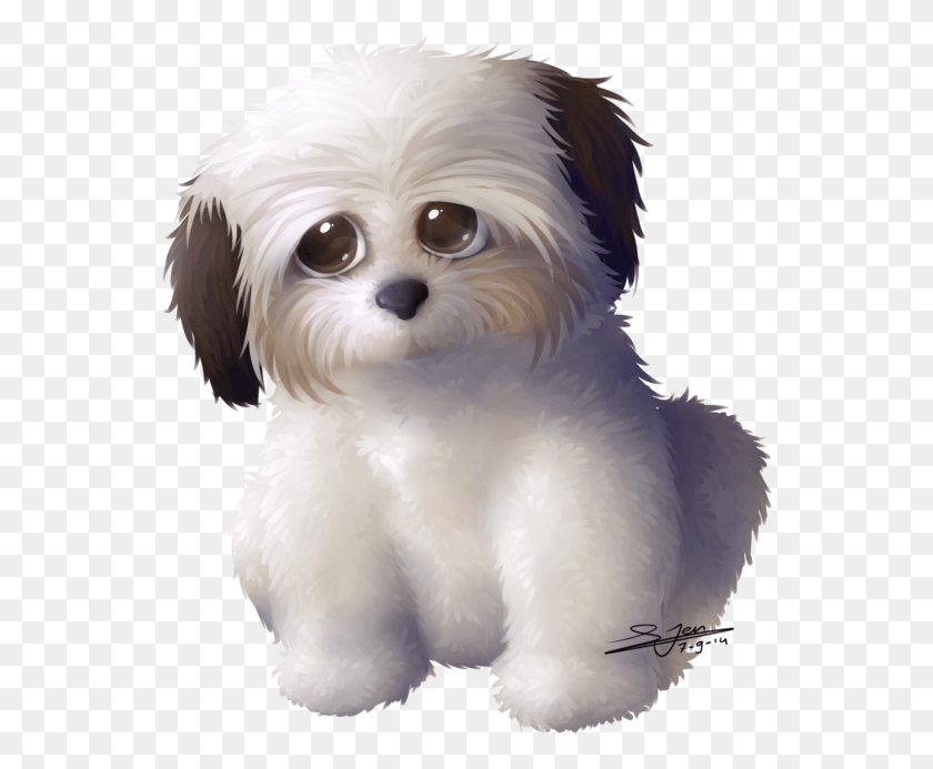 550x633 Commission Shih Tzu Emoji Dog Shih Tzu, Puppy, Pet, Canine HD PNG Download