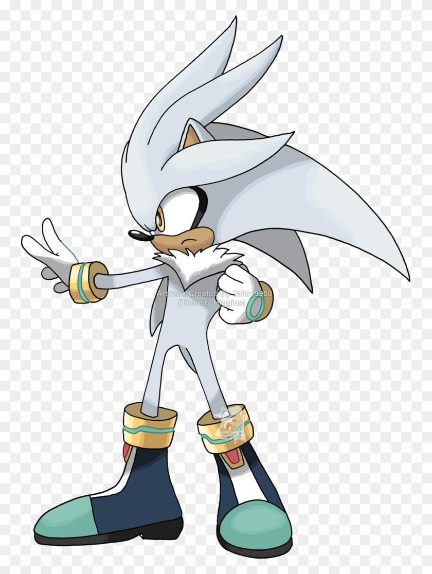 757x1056 Commission Silver The Silver The Hedgehog Side View, Dragon, Statue HD PNG Download