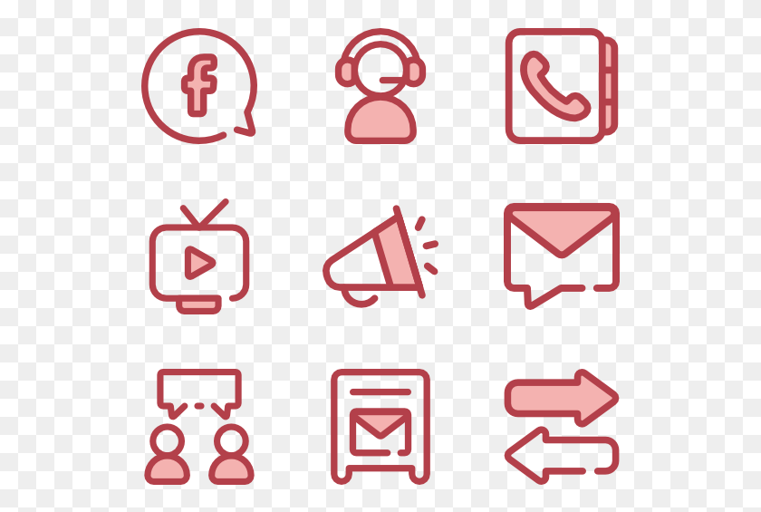 529x505 Communication Icons Vector Pink, Alphabet, Text, Symbol HD PNG Download