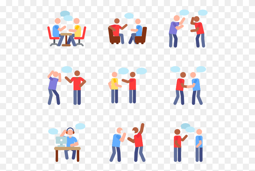 529x504 Communication Pictograms, Person, Human, Crowd HD PNG Download