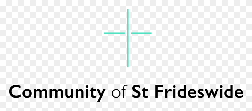 1000x398 Community Of St Frideswide Logo Outline Cross, Symbol, Arrow HD PNG Download