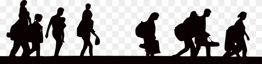 Community Refugee Network Helping Those Who Need It Most, Silhouette, Art Clipart PNG