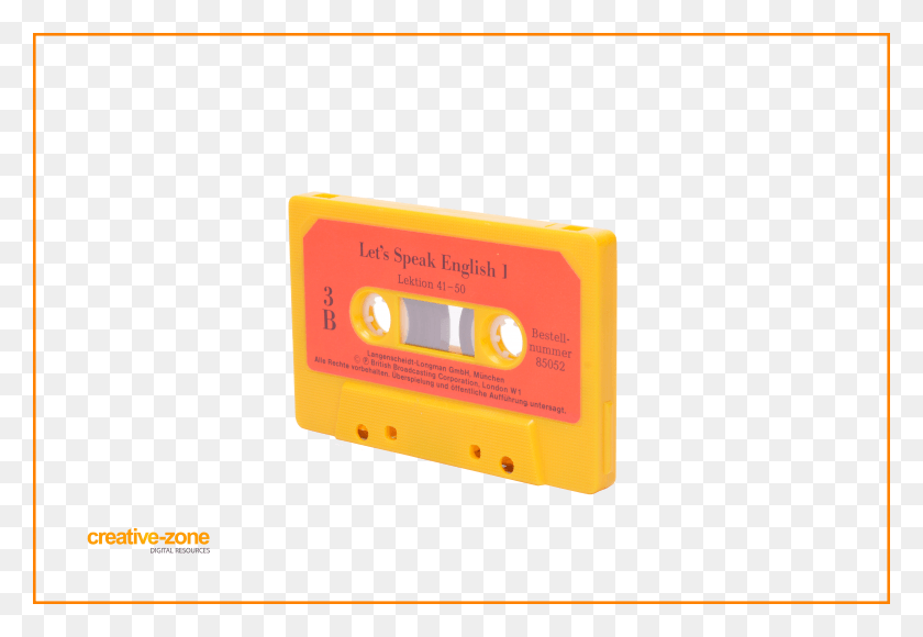 6030x4020 Compact Cassette Audio Tape Audio Cassette Orange Electronics, Box HD PNG Download