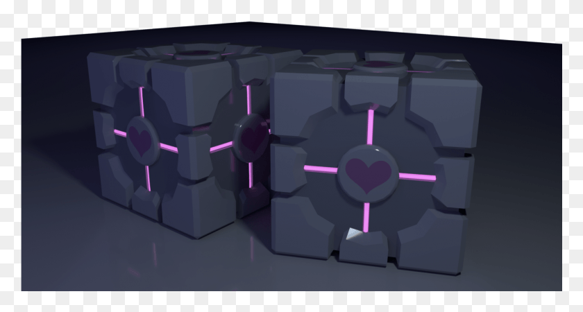 1281x641 Companion Cube That I Made On Maya Illustration, Plant, Gauge, Tachometer HD PNG Download