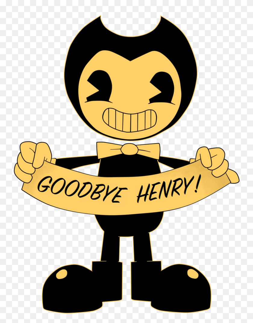 752x1013 Company Goodbye By Gamerboy Bendy And The Ink Machine Printables, Text, Symbol, Emblem HD PNG Download