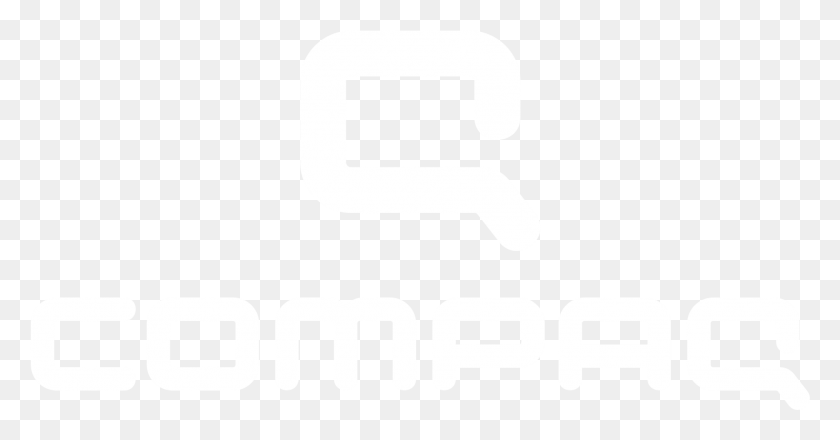 1970x961 Compaq 314280 001 Compaq Logo Белый, Символ, Текст, Знак Hd Png Скачать