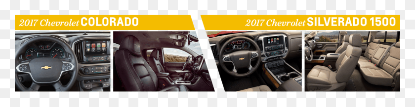 1500x305 Descargar Pngcomparar 2017 Chevy Colorado Interior Vs Chevrolet Silverado Chevrolet, Coche, Vehículo, Transporte Hd Png