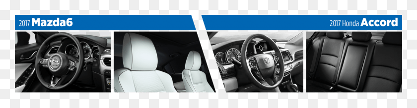 1500x305 Compare The 2017 Mazda6 Vs Honda Accord Models Interior Steering Wheel, Cushion, Wristwatch, Camera HD PNG Download