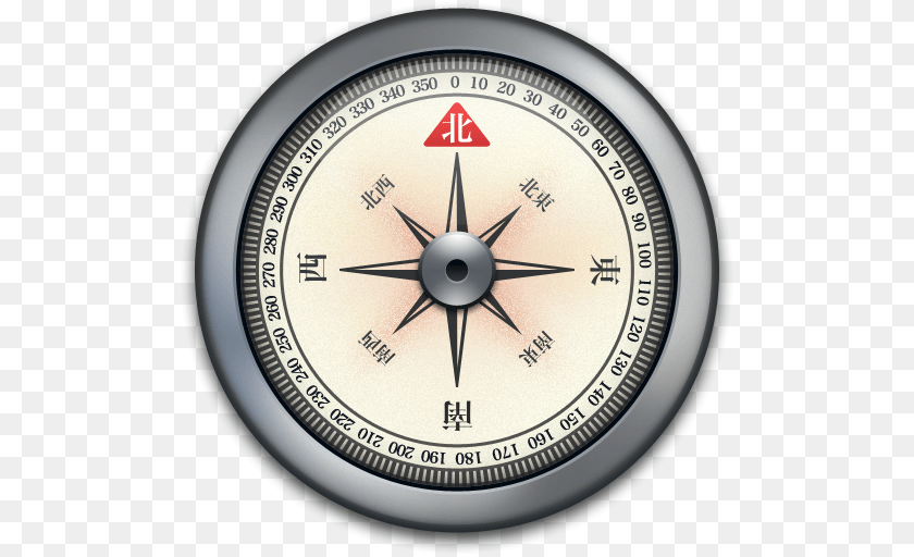 512x512 Compass Sticker PNG