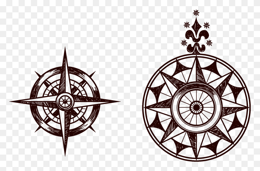 1300x823 Compass Compass, Maroon HD PNG Download