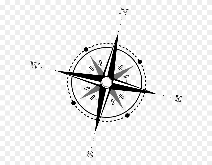 600x597 Compass Compass Clip Art, Clock Tower, Tower, Architecture HD PNG Download