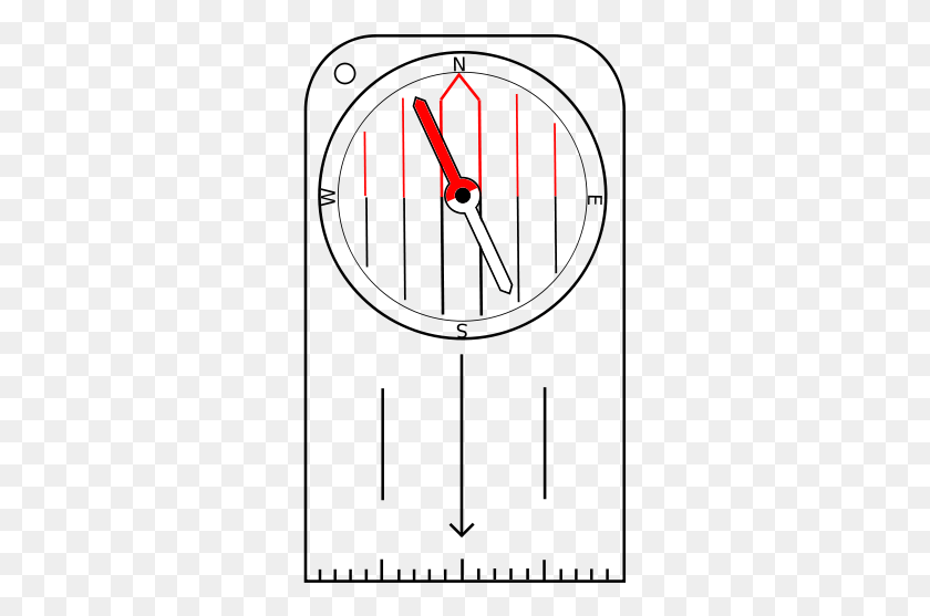 293x497 Compass With Rotatable Housing And Needle, Scissors, Blade, Weapon HD PNG Download
