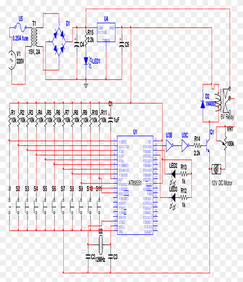 850x998 Complete Circuit Diagram Of An Automatic School Bell Automatic School Bell Circuit Diagram, Pac Man, Text, Electronics HD PNG Download