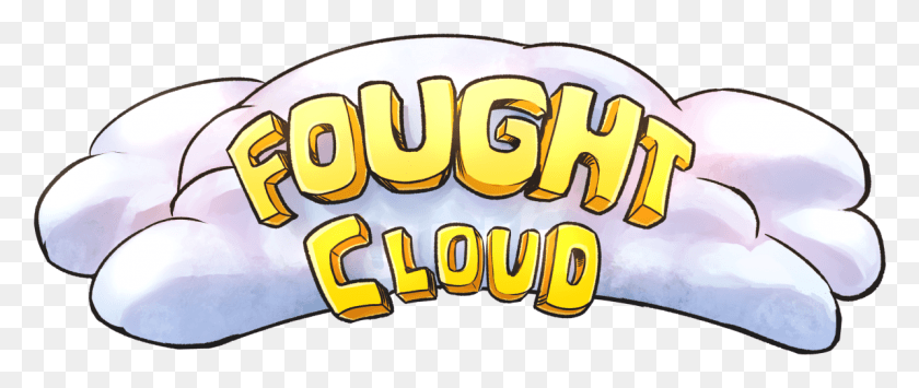 1194x452 Завершенный Foughtcloud Custom Skyblock Cartoon, Word, Text, Label Hd Png Download