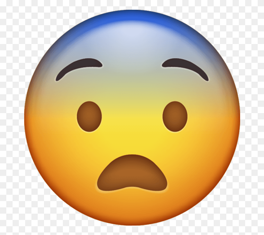 688x688 Compngfearful Emoji Smiley, Ball, Balloon, Sphere HD PNG Download