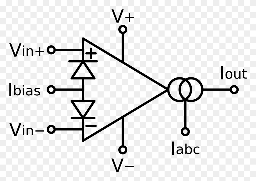 1902x1303 Component Symbol For Power Supply Electrical Devices Operational Transconductance Amplifier, Gray, World Of Warcraft HD PNG Download