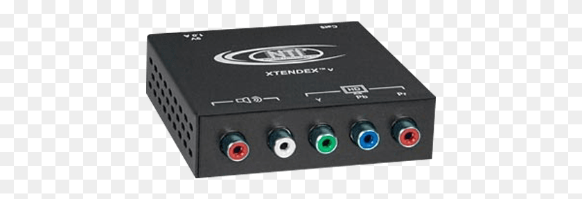 419x228 Component Video Stereo Audio Receiver Via Catx To 600 Electronics, Indoors, Amplifier, Cooktop HD PNG Download