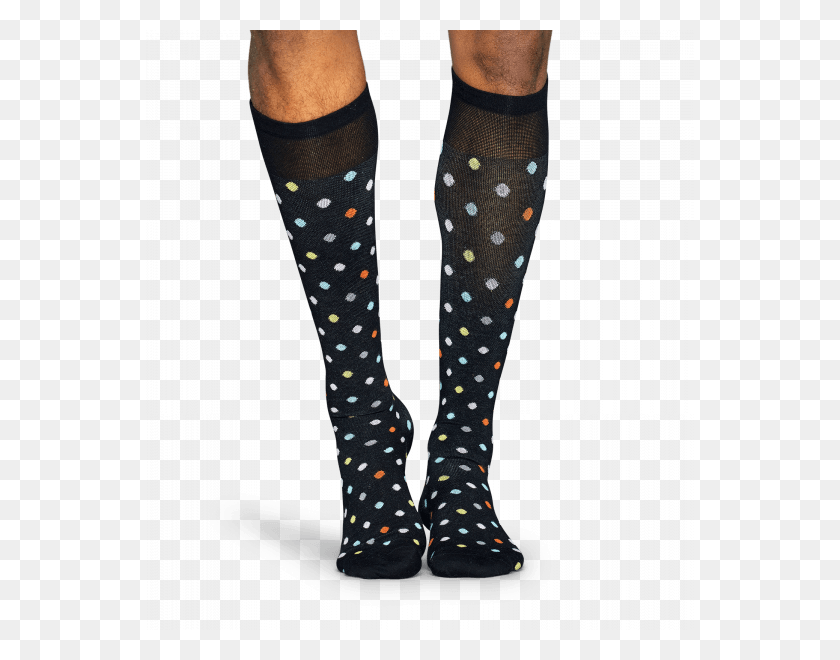548x600 Compression Dot Sock Happy Socks Compression Dot Socks, Clothing, Apparel, Footwear HD PNG Download