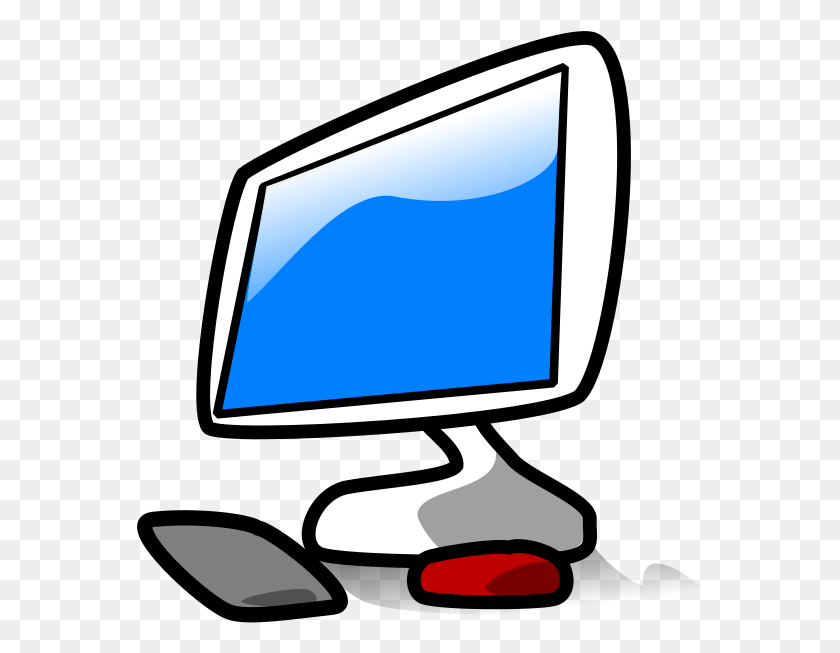 568x593 Computer Clip Art, Electronics, Pc, Monitor HD PNG Download