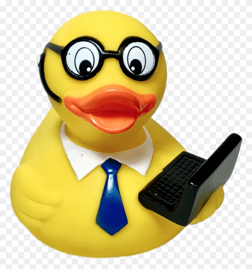 1049x1124 Computer Geek Rubber Duck Rubber Ducky Transparent Background, Toy, Tie, Accessories HD PNG Download