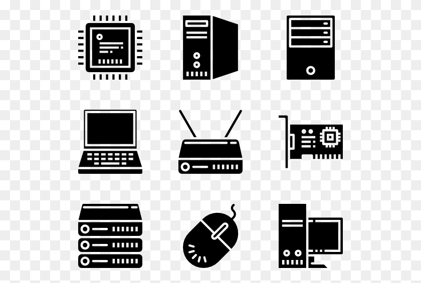 529x505 Computer Hardware Courses Vector Icon, Gray, World Of Warcraft HD PNG Download