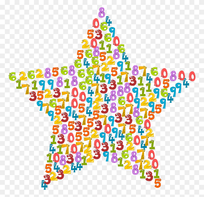 770x750 Computer Icons Alphabet Spelling Christmas Tree Star Alphabet Star, Toy, Text, Number HD PNG Download