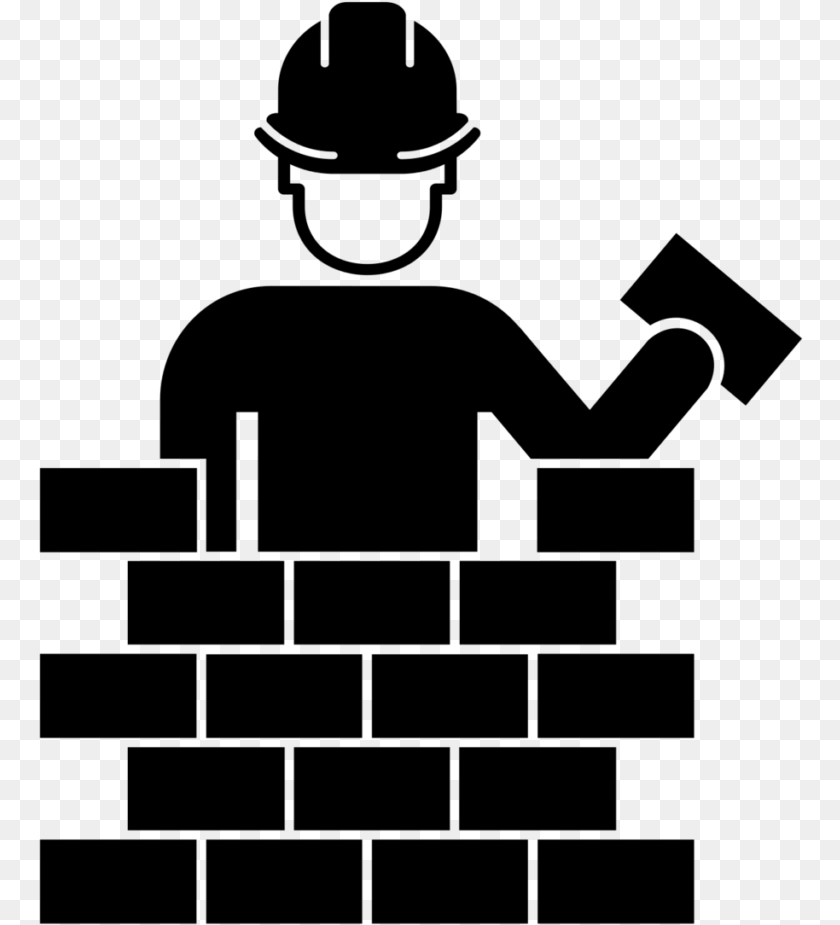 765x925 Computer Icons Architectural Engineering Construction Construction Worker Icon, Gray Sticker PNG